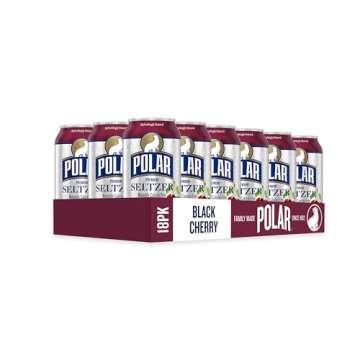 Polar Black Cherry Seltzer Water - 12 oz Cans 18 Pack