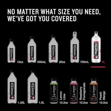 Essentia Water Bottled, Ionized Alkaline Water:99.9% Pure, Infused With Electrolytes, 9.5 pH Or Higher With A Clean, Smooth Taste, 1 Litre (Pack of 12)