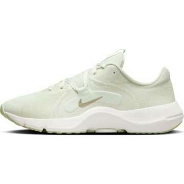 Nike in-Season TR 13 Women's Workout Shoes (FJ1544-100, Summit White/Sea Glass/Light Lemon Twist) Size 10.5