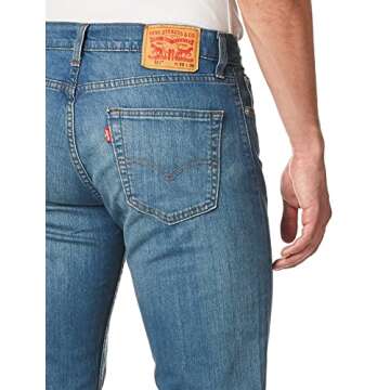 Levi's Men's 511 Slim Fit Jeans (Also Available in Big & Tall), Throttle-Stretch, 26W x 29L