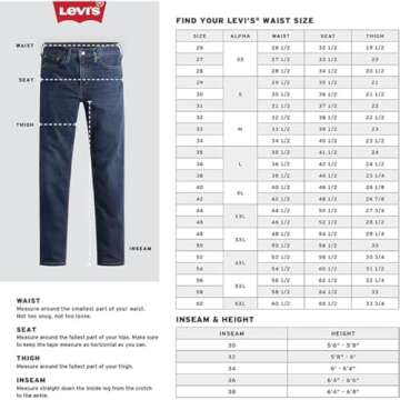 Levi's Men's 511 Slim Fit Jeans (Also Available in Big & Tall), Throttle-Stretch, 26W x 29L