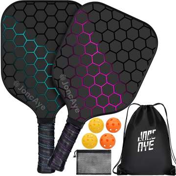 JoncAye Pickleball Paddles Set for All Players