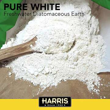 HARRIS Diatomaceous Earth Food Grade, 4lb with Powder Duster Included in The Bag