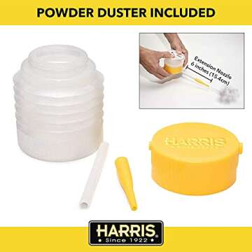 HARRIS Diatomaceous Earth Food Grade, 4lb with Powder Duster Included in The Bag