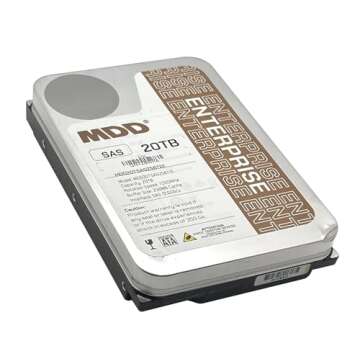 MDD MAXDIGITALDATA 20TB 7200RPM 256MB Cache SAS 12.0Gb/s 3.5inch Internal Enterprise Hard Drive (MDD20TSAS25672E) - [NOT a SATA HDD] (Renewed)