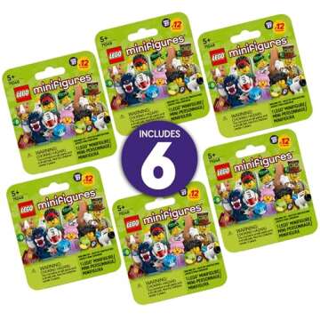 LEGO Minifigures Series 27 6 Pack - Multipack of Collectible Figures for Kids, Boys and Girls, Ages 5+ - Mystery Blind Box of 12 Possible Minifigures - Gift Idea for Birthdays or Events - 66795