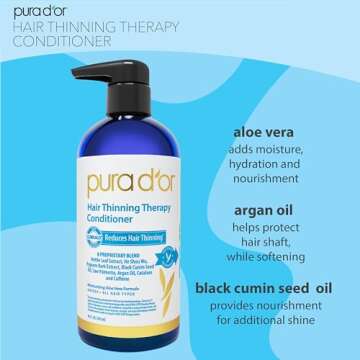 PURA D'OR Biotin Shampoo & Conditioner Set