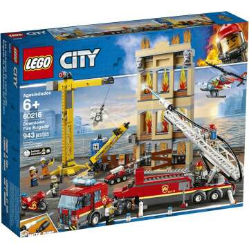 LEGO City Downtown Fire Brigade 60216 Set - 943 Pieces