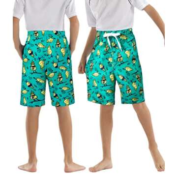 Rolimaka 3 Pack Boys Swim Trunks with Mesh Lining