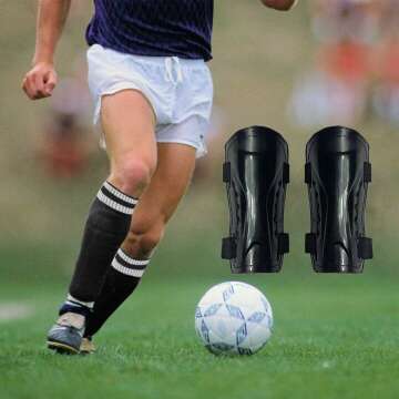 Shin Guards Soccer Football Shin Pads Protector Calf Protective Gear for 5-12 Old Kids, Teenagers, Boys, Girls