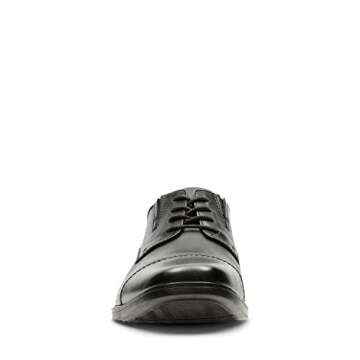 Clarks Men's Tilden Cap Oxford - Black Leather - Size 9.5 M US