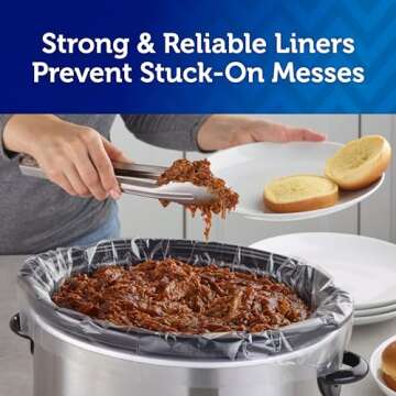 Reynolds Kitchens Slow Cooker Liners, Regular (Fits 3-8 Quarts), 6 Count (Pack of 2), 12 Total