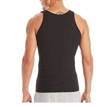 Hanes Men Hanes Men's Cotton Tank Undershirts Pack, Moisture-Wicking Ribbed Tanks, lightweight Cotton Tank Undershirts