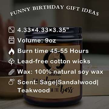 Funny Birthday Gifts for Women Men, Unique Capricorn Candle Bday Gifts for Best Friends Woman Man Mom Sister Girlfriend 21st 30th 40th 50th, Fun Present for Grandma Wife Husband Frendship Ideas