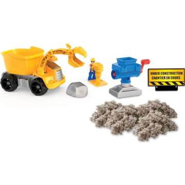 Kinetic Rock - Rock Crusher Toy Kit with Construction Tools, for Ages 3 & Up