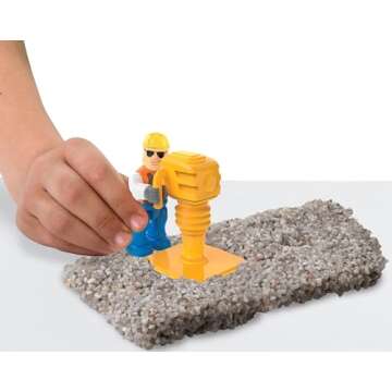 Kinetic Rock - Rock Crusher Toy Kit with Construction Tools, for Ages 3 & Up