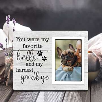 SteadStyle Dog Memorial Gifts for Loss of Dog, Pet Memorial Gifts, Sympathy Gifts for Loss of Dog, Pet Remembrance Gift, Dog Picture Frame, Pet Memorial Gifts Fit 4x6 in Photo