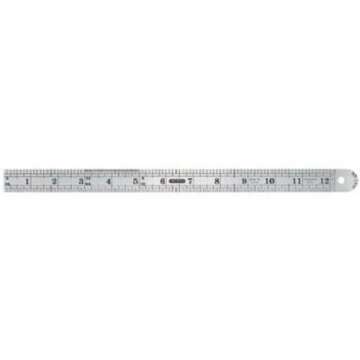 General Tool 1201ME Rule 12' Flex Steel Rule Industrial Precision (32162)