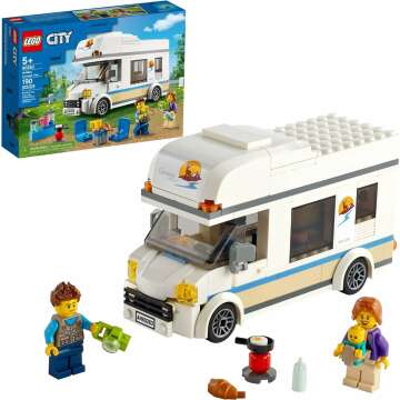 LEGO City Great Vehicles Holiday Camper Van 60283 - Fun Toy for Kids