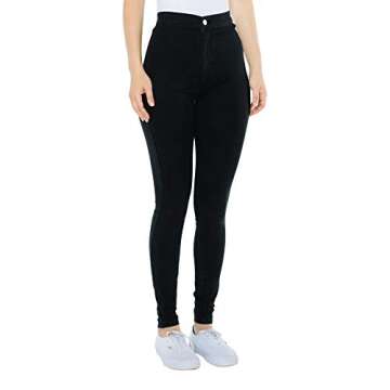 American Apparel Women's The Easy Jean, black, Large