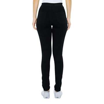 American Apparel Women's The Easy Jean, black, Large