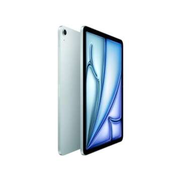 Apple iPad Air 11-inch (M2): Built for Apple Intelligence, Liquid Retina Display, 256GB, 12MP Front/Back Camera, Wi-Fi 6E, Touch ID, All-Day Battery Life — Blue