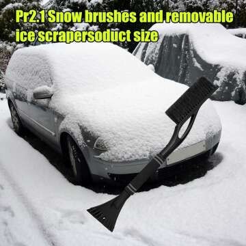 24 Inch Car Snow Scraper and Brush for Easy Ice Removal