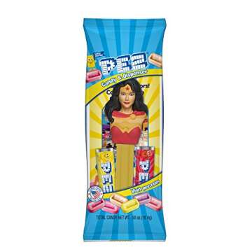 PEZ Candy Dc Comics Justice League Assortment Candy Dispensers, 6.96 Ounce (Pack of 12)