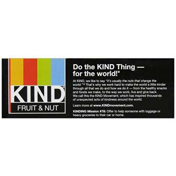 KIND Bars, Blueberry Vanilla Cashew, Healthy Snacks, Gluten Free, 5g Protein, 12 Count