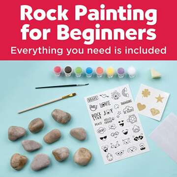 Creative Rock Painting Kit for Kids and Adults