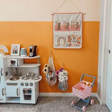 Vintage Wooden Play Kitchen for Imaginative Fun