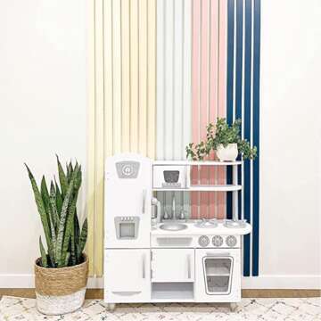 Vintage Wooden Play Kitchen for Imaginative Fun