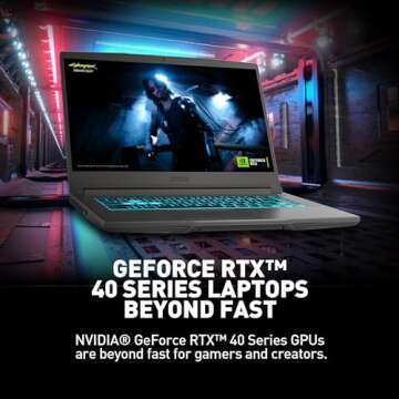 MSI Thin 15 15.6” 144Hz FHD Gaming Laptop: Intel Core i7-12650H, NVIDIA Geforce RTX 4050, 16GB DDR5, 512GB NVMe SSD, Cooler Boost 5, Win 11: Black B12VE-2023US