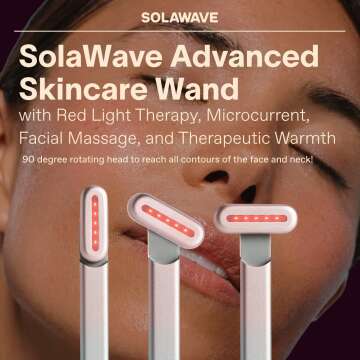 SolaWave Facial Wand - 4-in-1 Anti-Aging Solution