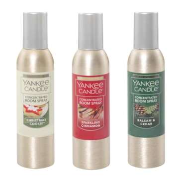 Yankee Candle Concentrated Room Spray Variety Pack, Holiday Cheer, 1.5 OZ (Pack of 3)