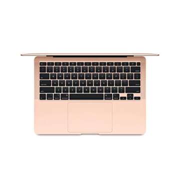 Early 2020 Apple MacBook Air with 1.1GHz Intel Core i3 (13-inch, 8GB RAM, 128GB SSD Storage) (QWERTY English) Gold (Renewed)