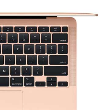 Early 2020 Apple MacBook Air with 1.1GHz Intel Core i3 (13-inch, 8GB RAM, 128GB SSD Storage) (QWERTY English) Gold (Renewed)