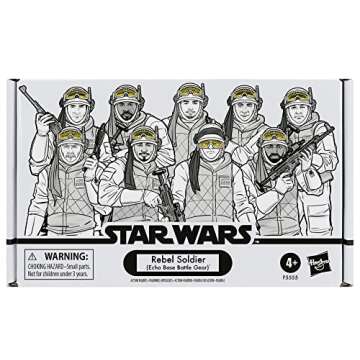 STAR WARS The Vintage Collection 3.75-Inch Rebel Soldier (Echo Base Battle Gear) 4-Pack Action Figure Set F5555 Ages 4 and Up