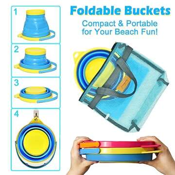 Aclarastra Collapsible Beach Sand Toys - Fun & Portable for Kids