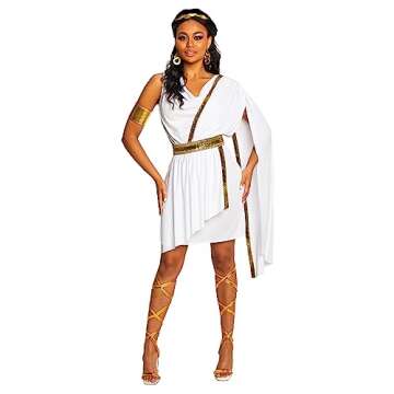 Morph Greek Goddess Costume Women - Womens Toga Costume, Greek Toga Costume Woman, Goddess Halloween Costumes for Women, X-Large