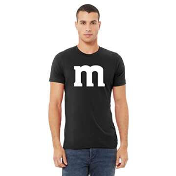 Funny Men's Halloween Team Costume Party T-Shirt - Black Size S