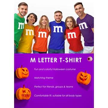 Funny Men's Halloween Team Costume T-Shirt in Black