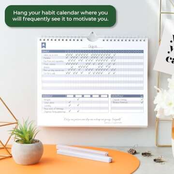 Clever Fox Habit Tracker Calendar for Goals & Habits