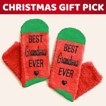 HAPPYPOP Christmas Stocking Socks for Women