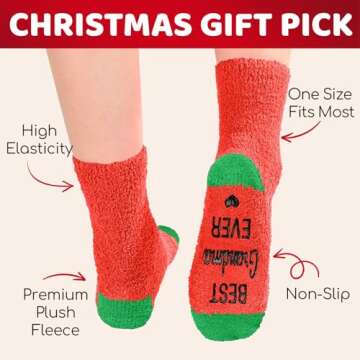 HAPPYPOP Christmas Stocking Socks for Women