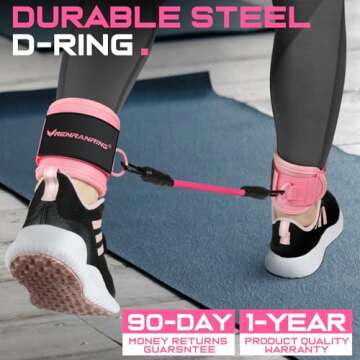 Ankle Resistance Bands with Cuffs for Workouts