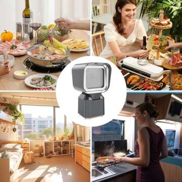 Portable Kitchen Exhaust Fan with Adjustable Height