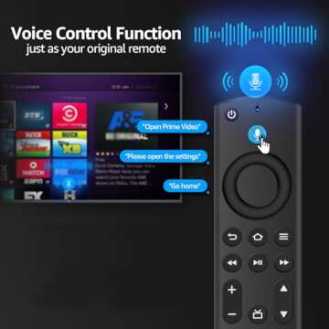 Gotellx Replacement Voice Remote Control Compatible with FireTV and Insignia/Toshiba Fire's Edition Smart TVs and TV Stick 4K Max (2nd Gen) and FireTV Cube (3rd Gen)