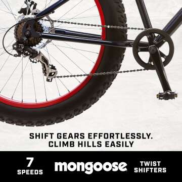 Mongoose dolomite fat tire bike 26 wheel on sale