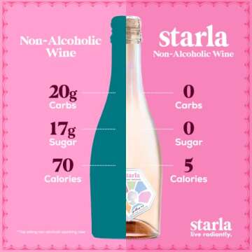 Starla Wines Non-Alcoholic Sauvignon [750ml, 1-Pack] – Award Winning, Low Sugar, 20 Calories. | Customer Favorite |The Dry January Wine | Perfect for Hosting or Gifting | California Wine, Delicious, Light and Crisp